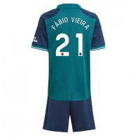 Arsenal Fabio Vieira #21 Replica Third Minikit 2023-24 Short Sleeve (+ pants)